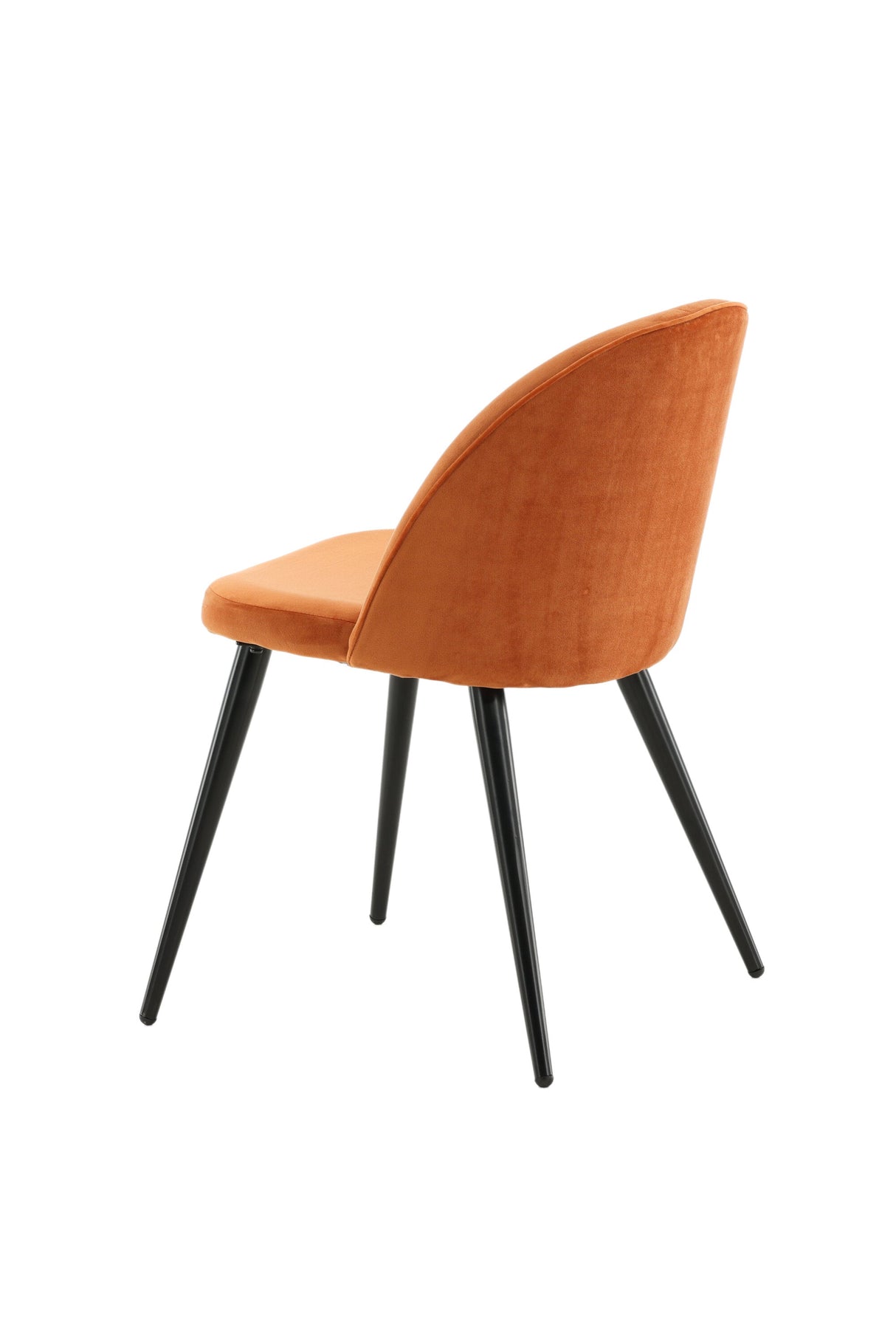Velvet Esszimmerstuhl - rostiges orange/Polyester - Samt - Essstühle - ALVAHOME
