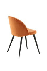 Velvet Esszimmerstuhl - rostiges orange/Polyester - Samt - Essstühle - ALVAHOME