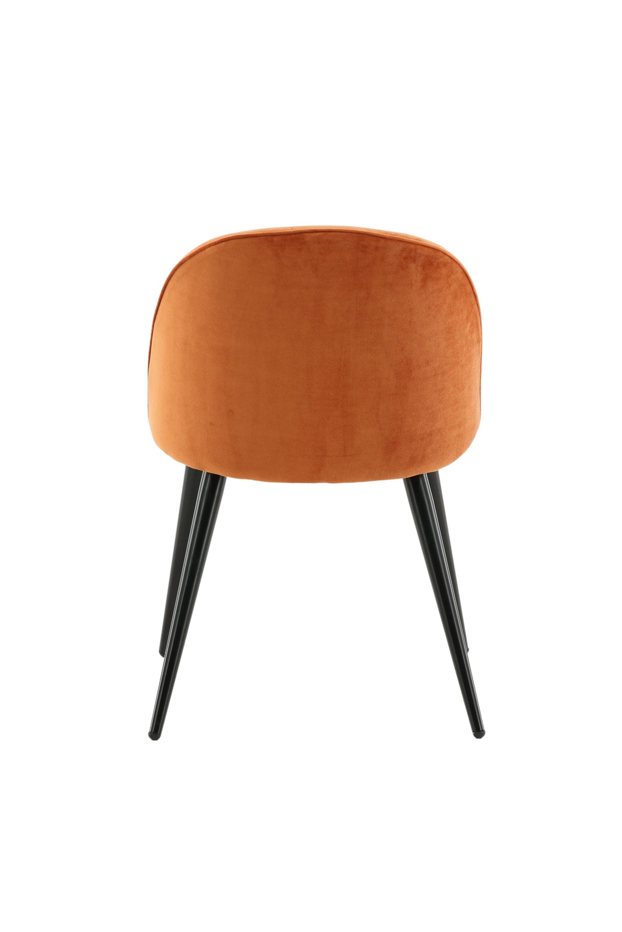 Velvet Esszimmerstuhl - rostiges orange/Polyester - Samt - Essstühle - ALVAHOME