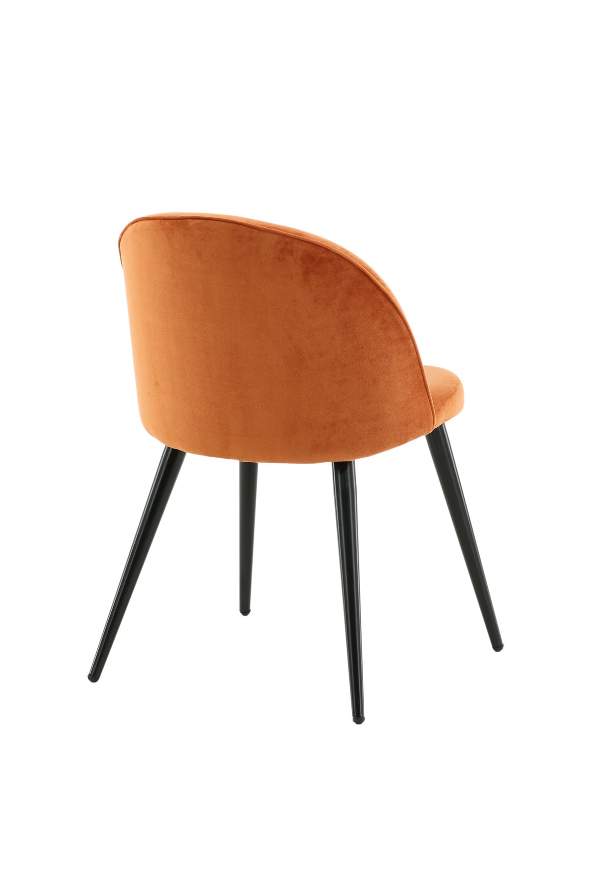 Velvet Esszimmerstuhl - rostiges orange/Polyester - Samt - Essstühle - ALVAHOME