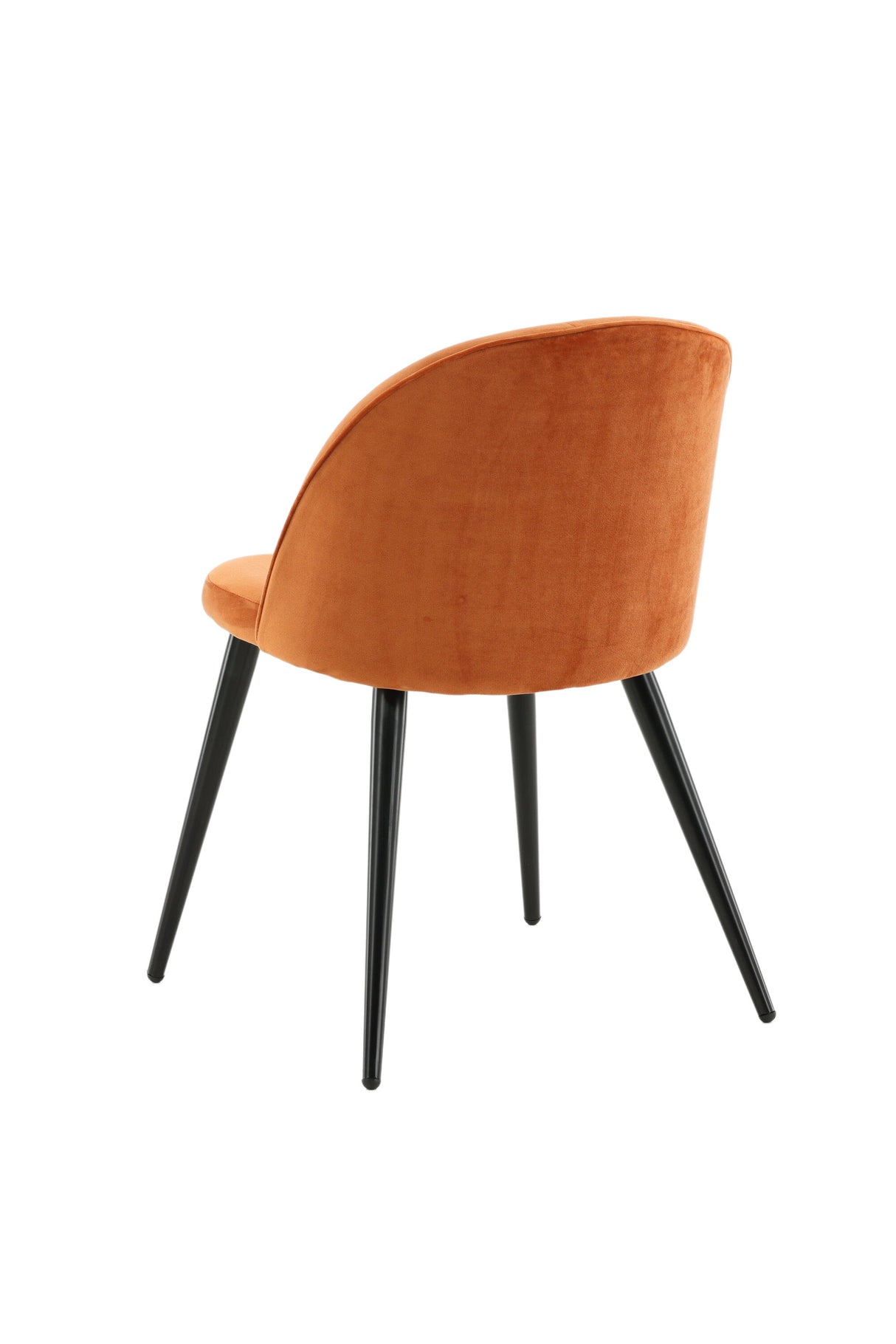 Velvet Esszimmerstuhl - rostiges orange/Polyester - Samt - Essstühle - ALVAHOME