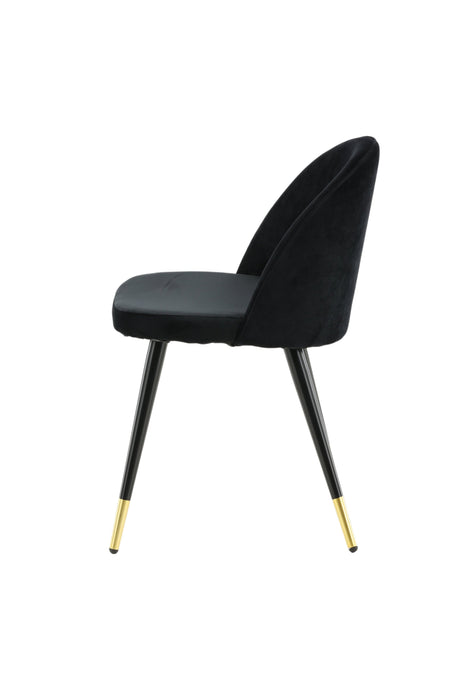 Velvet Esszimmerstuhl - schwarz/Polyester - Samt - Essstühle - ALVAHOME