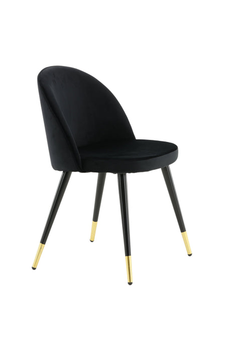 Velvet Esszimmerstuhl - schwarz/Polyester - Samt - Essstühle - ALVAHOME