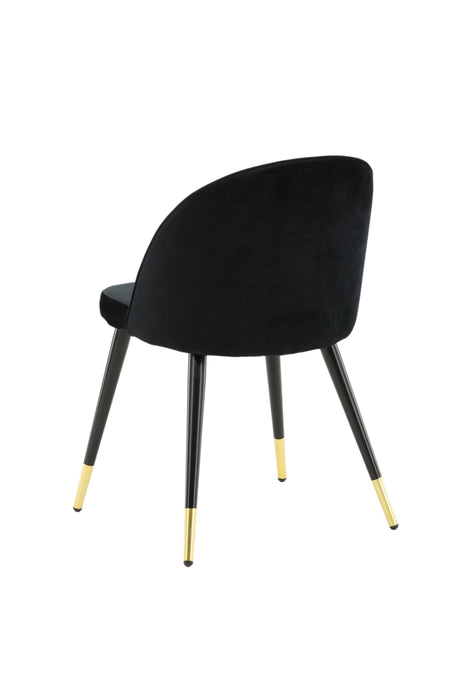 Velvet Esszimmerstuhl - schwarz/Polyester - Samt - Essstühle - ALVAHOME