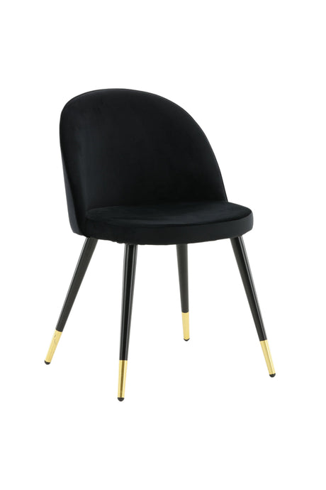 Velvet Esszimmerstuhl - schwarz/Polyester - Samt - Essstühle - ALVAHOME