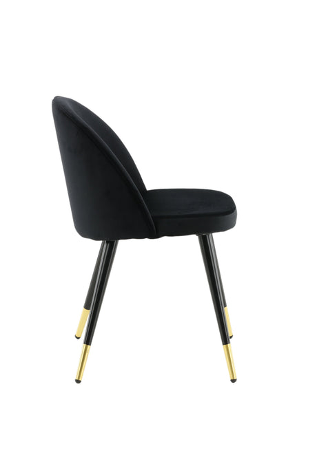 Velvet Esszimmerstuhl - schwarz/Polyester - Samt - Essstühle - ALVAHOME