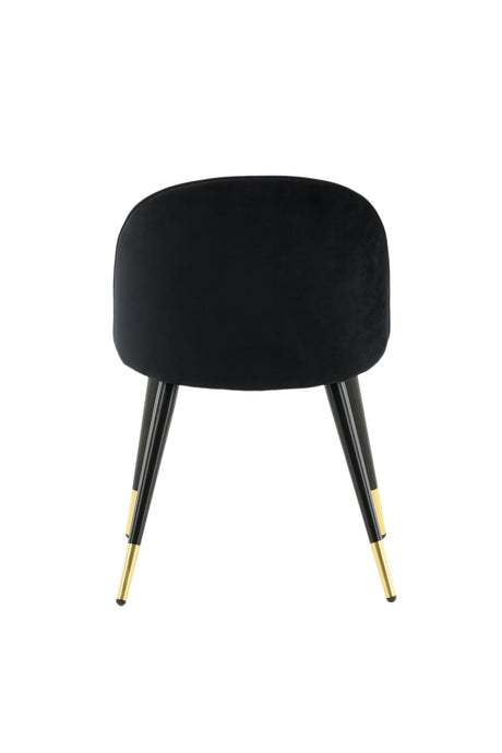 Velvet Esszimmerstuhl - schwarz/Polyester - Samt - Essstühle - ALVAHOME