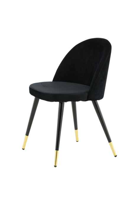 Velvet Esszimmerstuhl - schwarz/Polyester - Samt - Essstühle - ALVAHOME