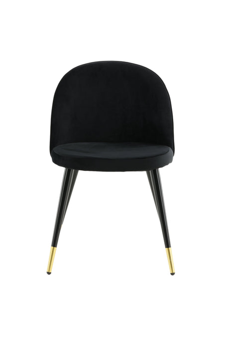 Velvet Esszimmerstuhl - schwarz/Polyester - Samt - Essstühle - ALVAHOME