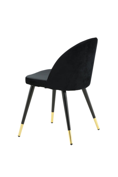 Velvet Esszimmerstuhl - schwarz/Polyester - Samt - Essstühle - ALVAHOME