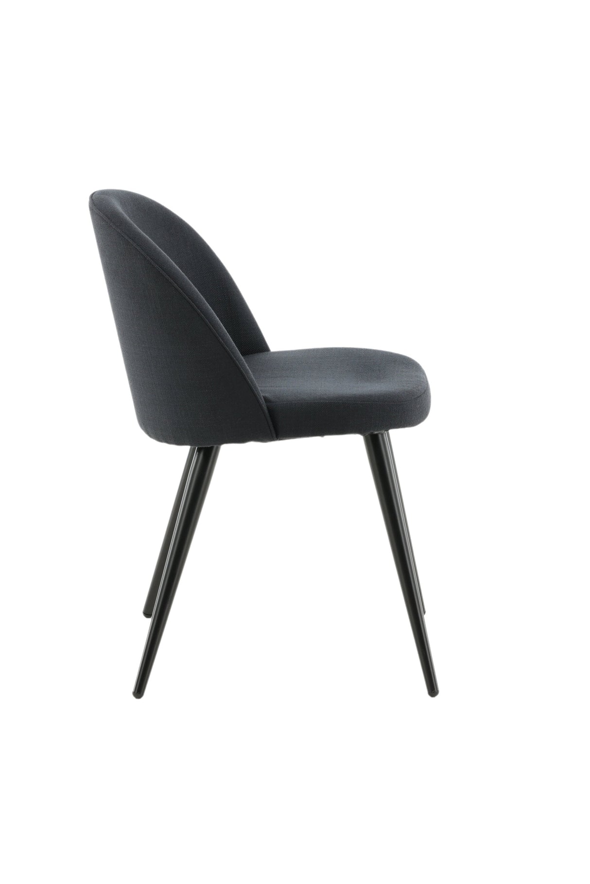 Velvet Esszimmerstuhl - schwarz/Polyester - Essstühle - ALVAHOME