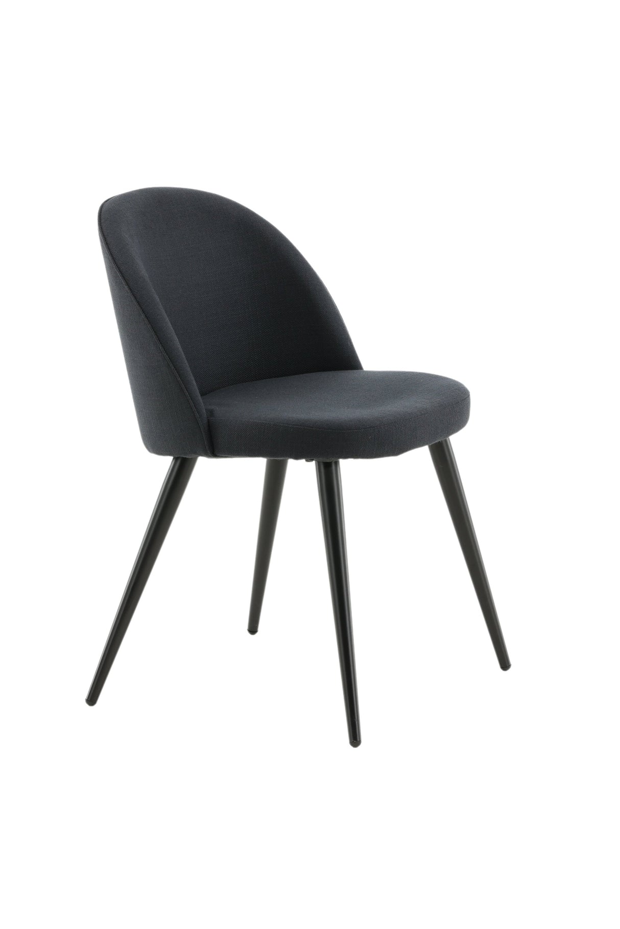 Velvet Esszimmerstuhl - schwarz/Polyester - Essstühle - ALVAHOME