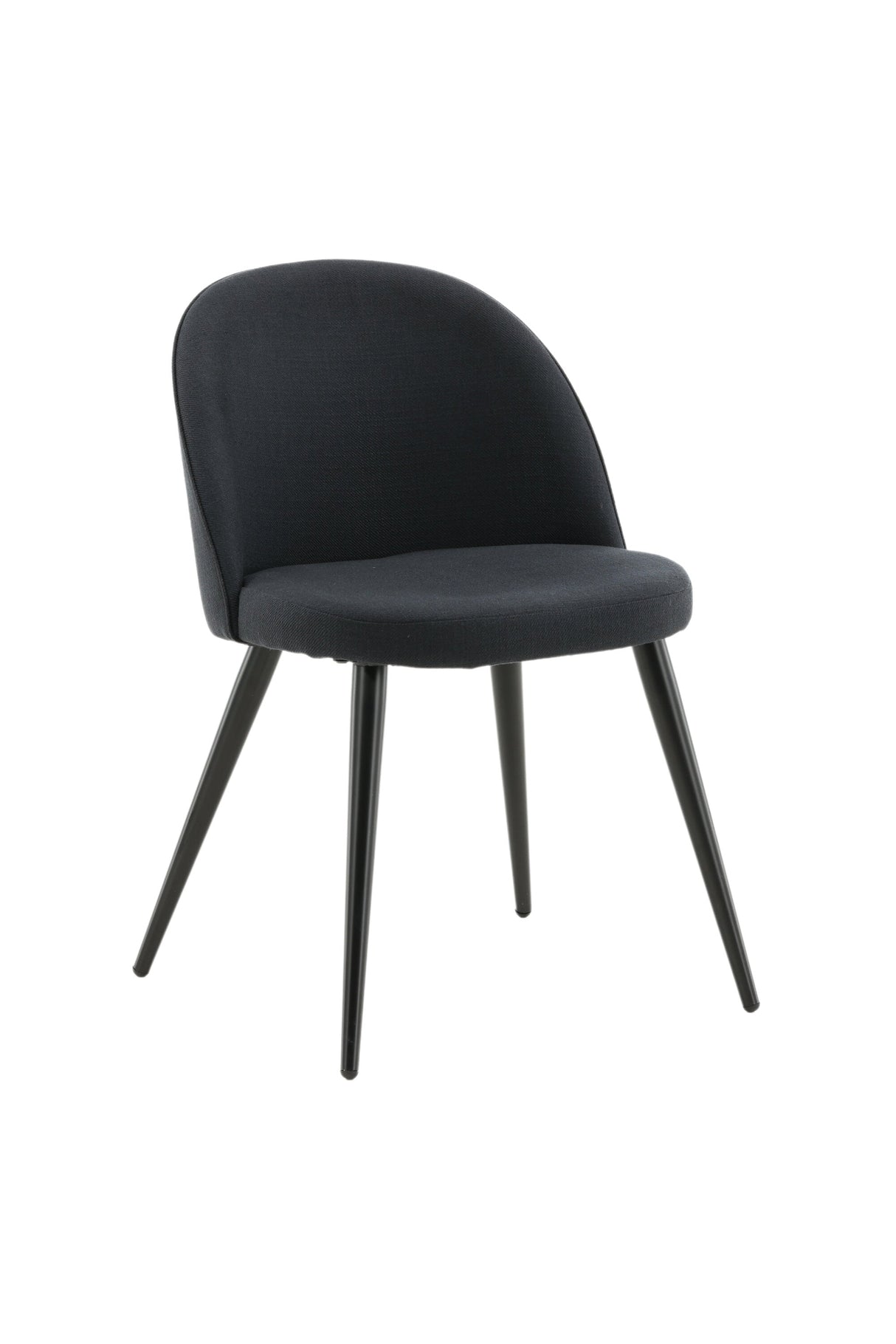Velvet Esszimmerstuhl - schwarz/Polyester - Essstühle - ALVAHOME