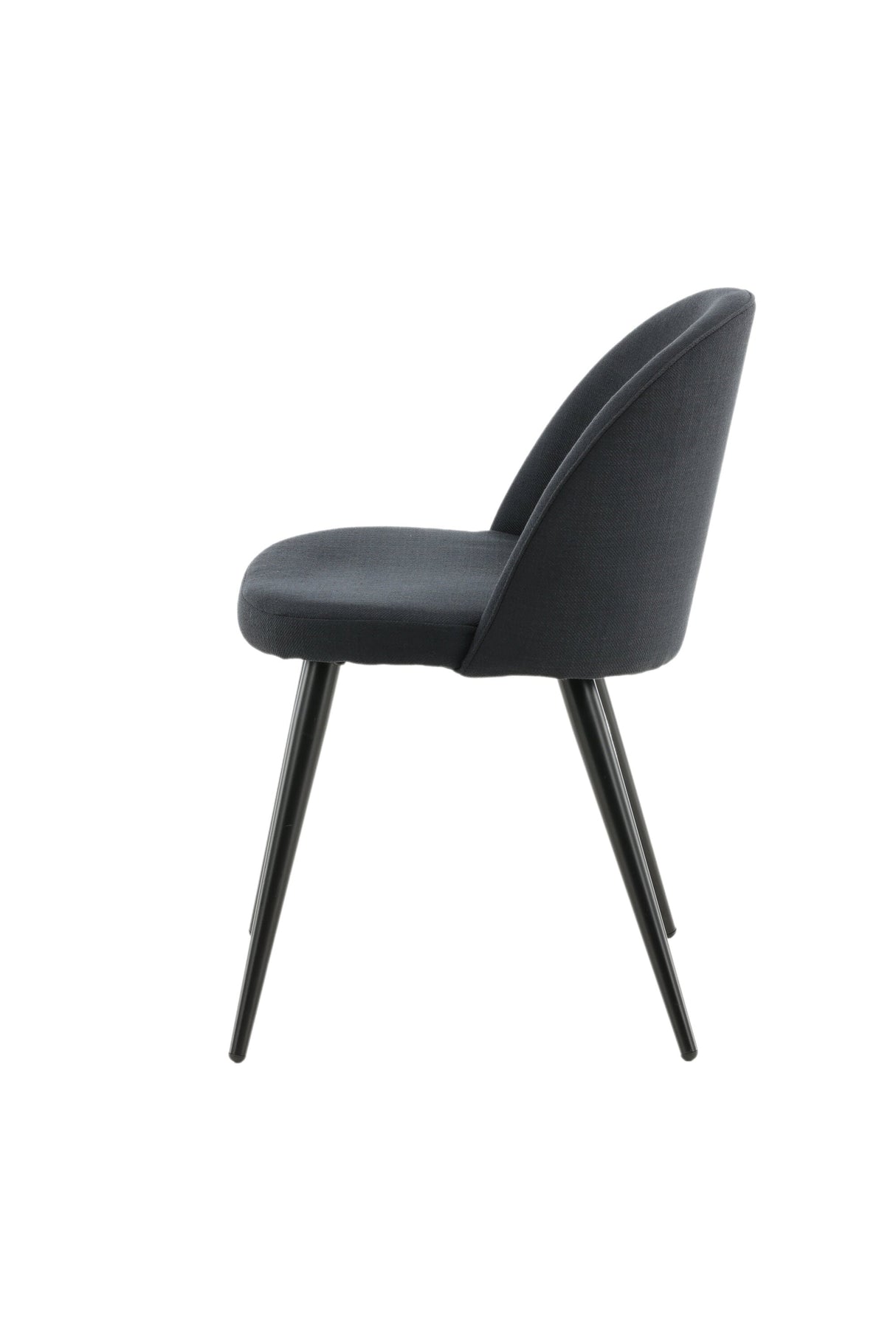 Velvet Esszimmerstuhl - schwarz/Polyester - Essstühle - ALVAHOME