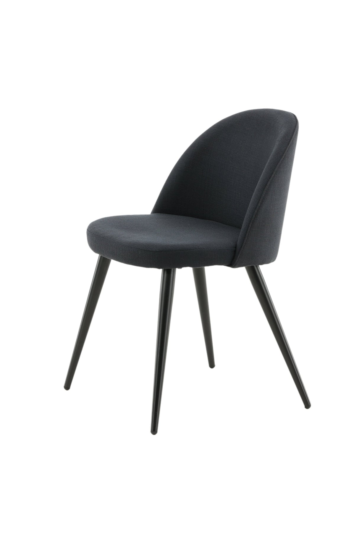 Velvet Esszimmerstuhl - schwarz/Polyester - Essstühle - ALVAHOME