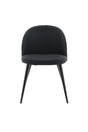 Velvet Esszimmerstuhl - schwarz/Polyester - Essstühle - ALVAHOME