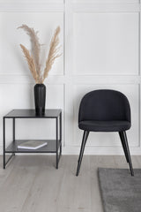 Velvet Esszimmerstuhl - schwarz/Polyester - Essstühle - ALVAHOME