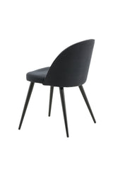 Velvet Esszimmerstuhl - schwarz/Polyester - Essstühle - ALVAHOME