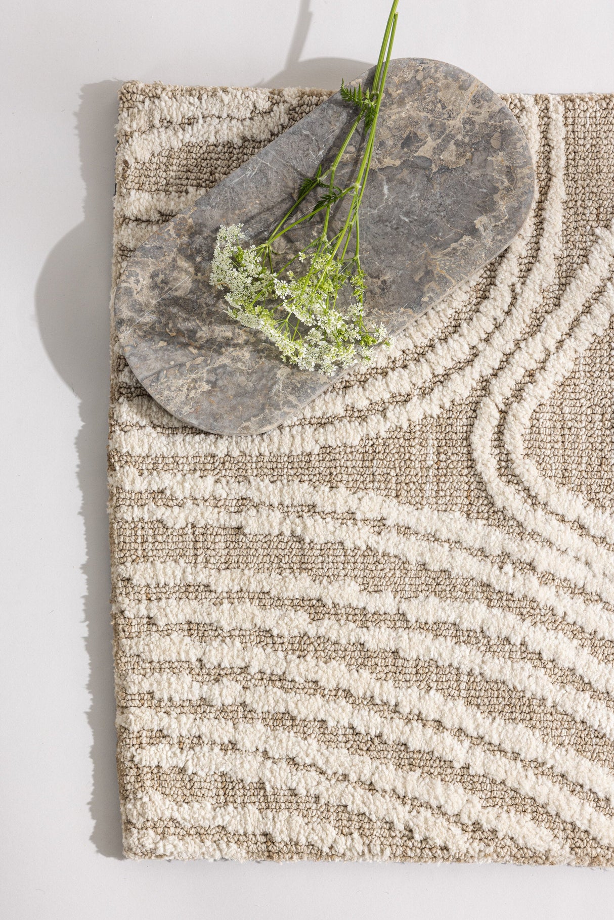 Vera Badezimmermatte - beige/Polyester - Badezimmermatten - ALVAHOME
