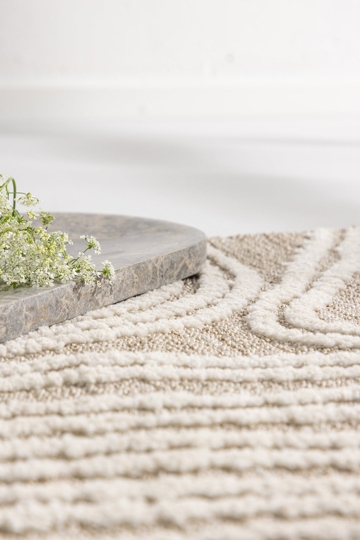 Vera Badezimmermatte - beige/Polyester - Badezimmermatten - ALVAHOME