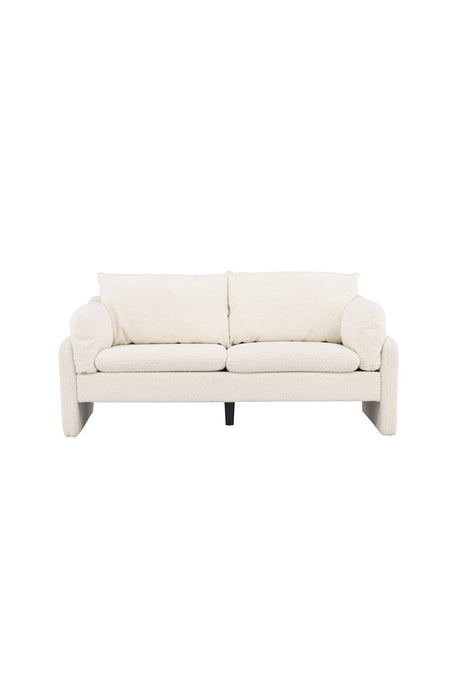 Vindel 2 - Sitzer Sofa - weiß/Polyester - Teddy - 2 - Sitzer Sofas - ALVAHOME