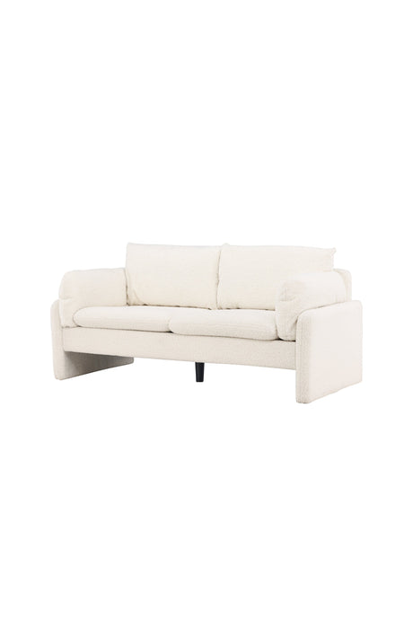 Vindel 2 - Sitzer Sofa - weiß/Polyester - Teddy - 2 - Sitzer Sofas - ALVAHOME