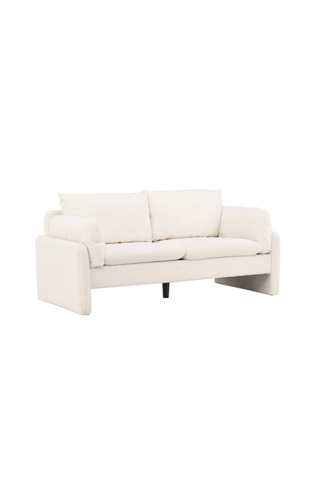 Vindel 2 - Sitzer Sofa - weiß/Polyester - Teddy - 2 - Sitzer Sofas - ALVAHOME
