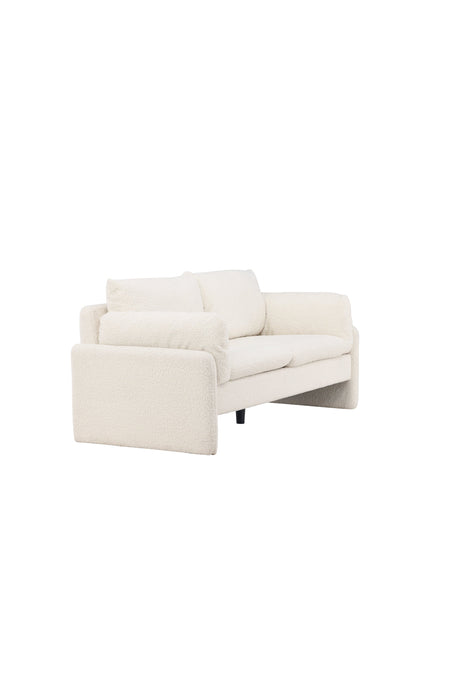 Vindel 2 - Sitzer Sofa - weiß/Polyester - Teddy - 2 - Sitzer Sofas - ALVAHOME