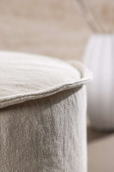 Vindö Ottoman - beige/Baumwolle - Ottomane / Poufs - ALVAHOME