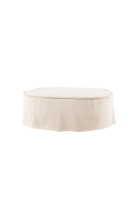 Vindö Ottoman - beige/Baumwolle - Ottomane / Poufs - ALVAHOME