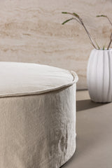 Vindö Ottoman - beige/Baumwolle - Ottomane / Poufs - ALVAHOME