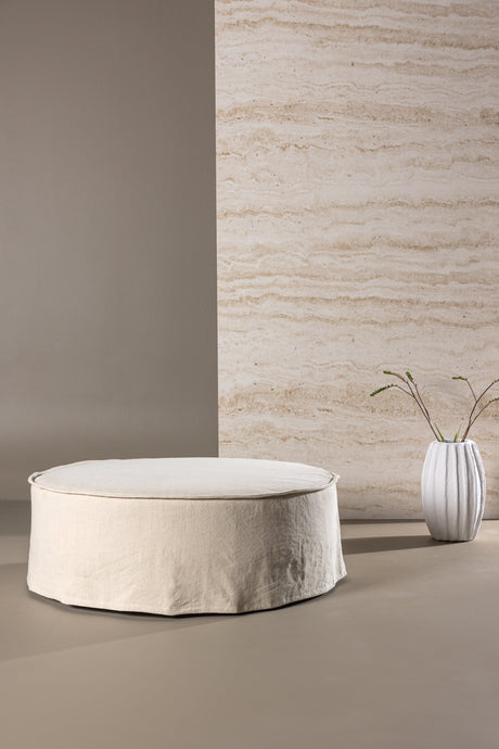 Vindö Ottoman - beige/Baumwolle - Ottomane / Poufs - ALVAHOME