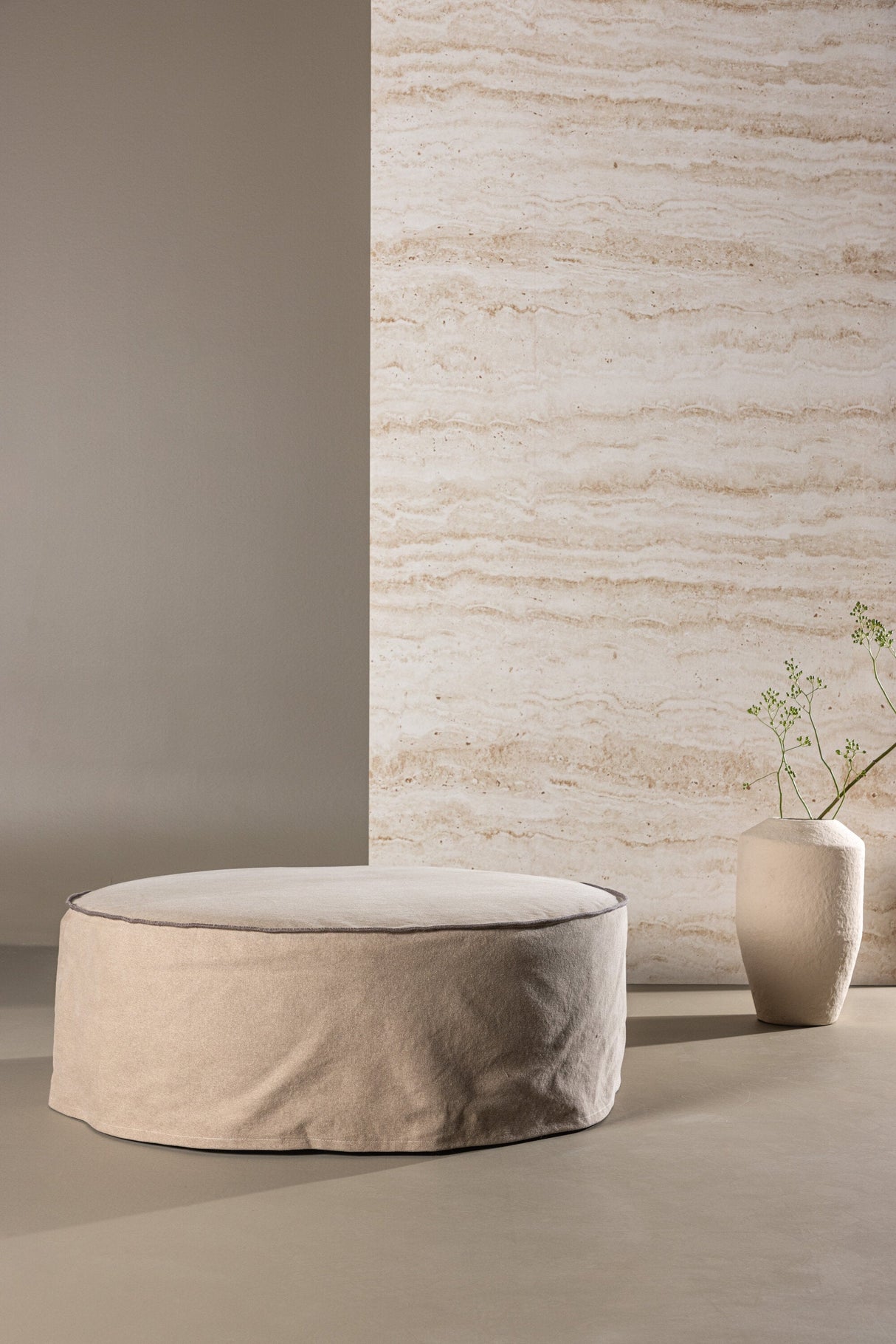 Vindö Ottoman - braun/Baumwolle - Ottomane / Poufs - ALVAHOME