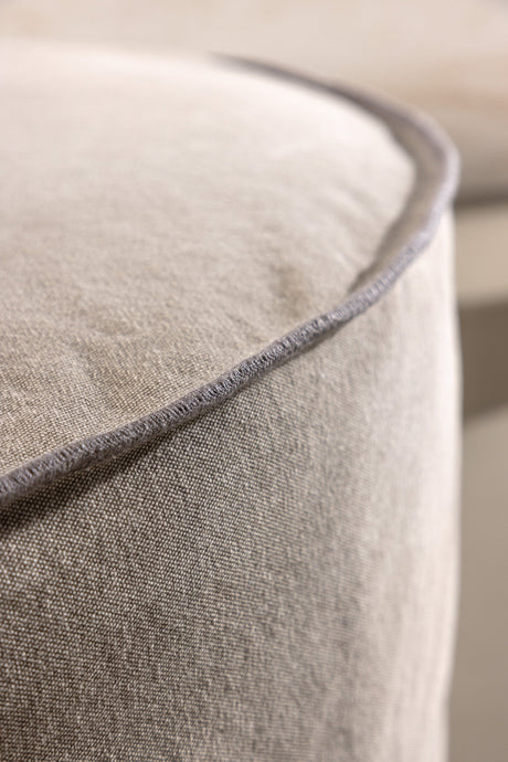 Vindö Ottoman - braun/Baumwolle - Ottomane / Poufs - ALVAHOME