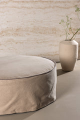 Vindö Ottoman - braun/Baumwolle - Ottomane / Poufs - ALVAHOME