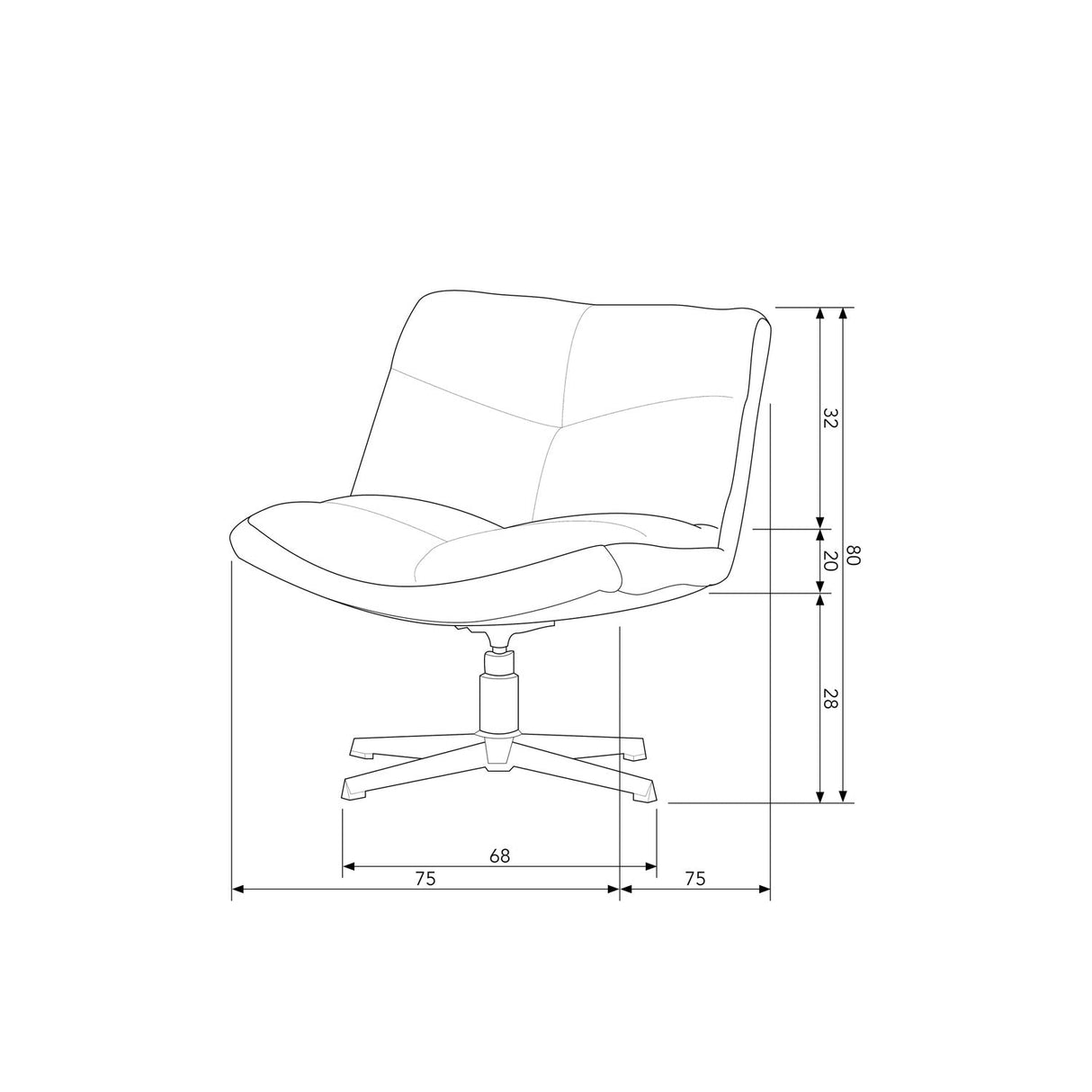 Vinny Drehsessel - beige - Drehsessel - ALVAHOME