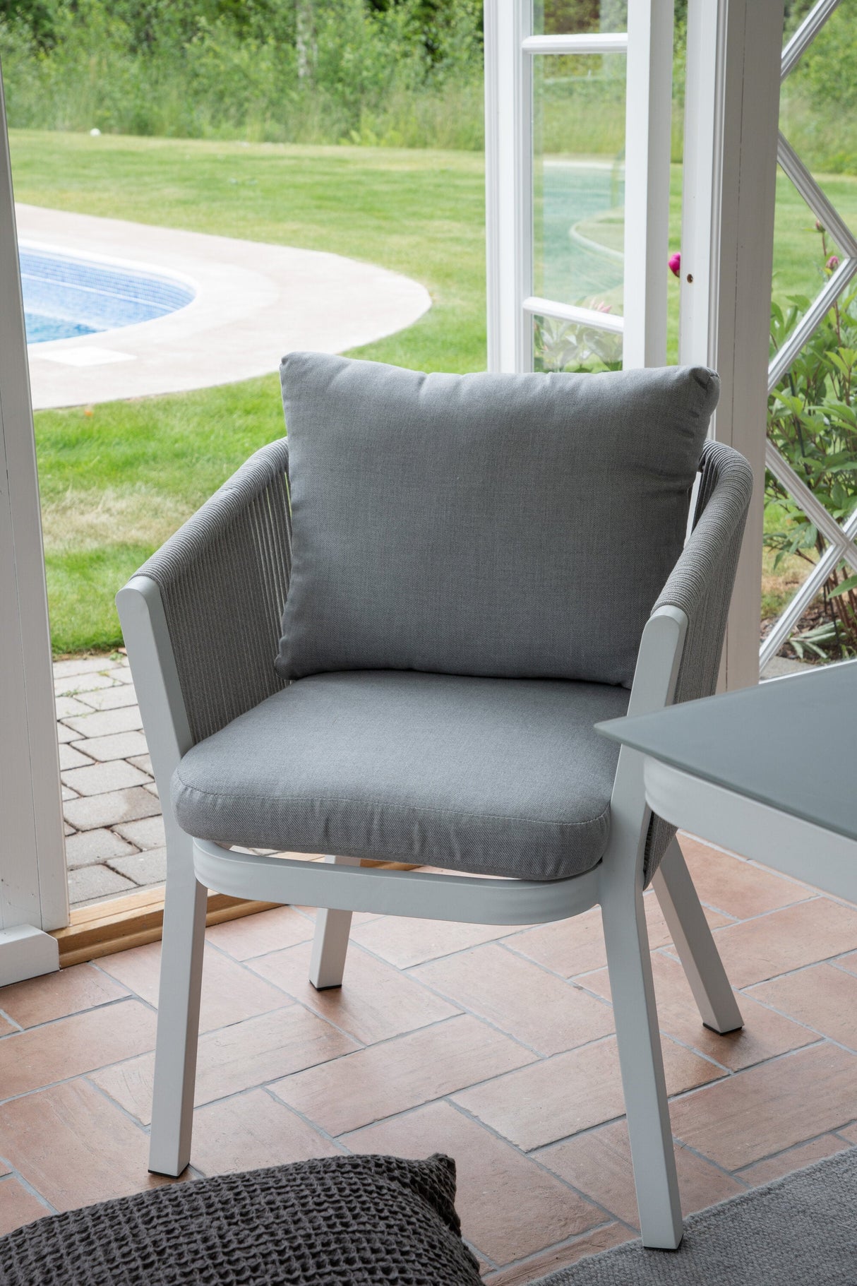 Virya Outdoor - Essstuhl - grau/Rope - Outdoor - Essstühle - ALVAHOME
