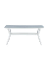 Virya Outdoor - Esstisch rechteckig - grau/Mattglas - Outdoor - Esstische (rechteckig) - ALVAHOME