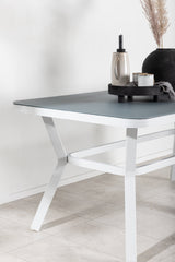 Virya Outdoor - Esstisch rechteckig - grau/Mattglas - Outdoor - Esstische (rechteckig) - ALVAHOME