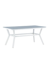 Virya Outdoor - Esstisch rechteckig - grau/Mattglas - Outdoor - Esstische (rechteckig) - ALVAHOME
