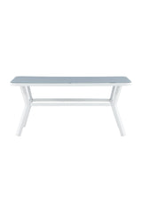 Virya Outdoor - Esstisch rechteckig - grau/Mattglas - Outdoor - Esstische (rechteckig) - ALVAHOME