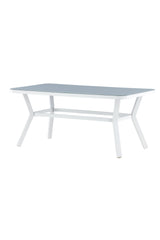 Virya Outdoor - Esstisch rechteckig - grau/Mattglas - Outdoor - Esstische (rechteckig) - ALVAHOME