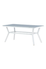Virya Outdoor - Esstisch rechteckig - grau/Mattglas - Outdoor - Esstische (rechteckig) - ALVAHOME