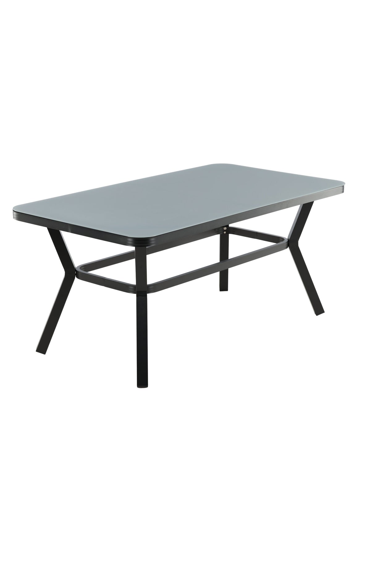 Virya Outdoor - Esstisch rechteckig - schwarz/Mattglas - Outdoor - Esstische (rechteckig) - ALVAHOME