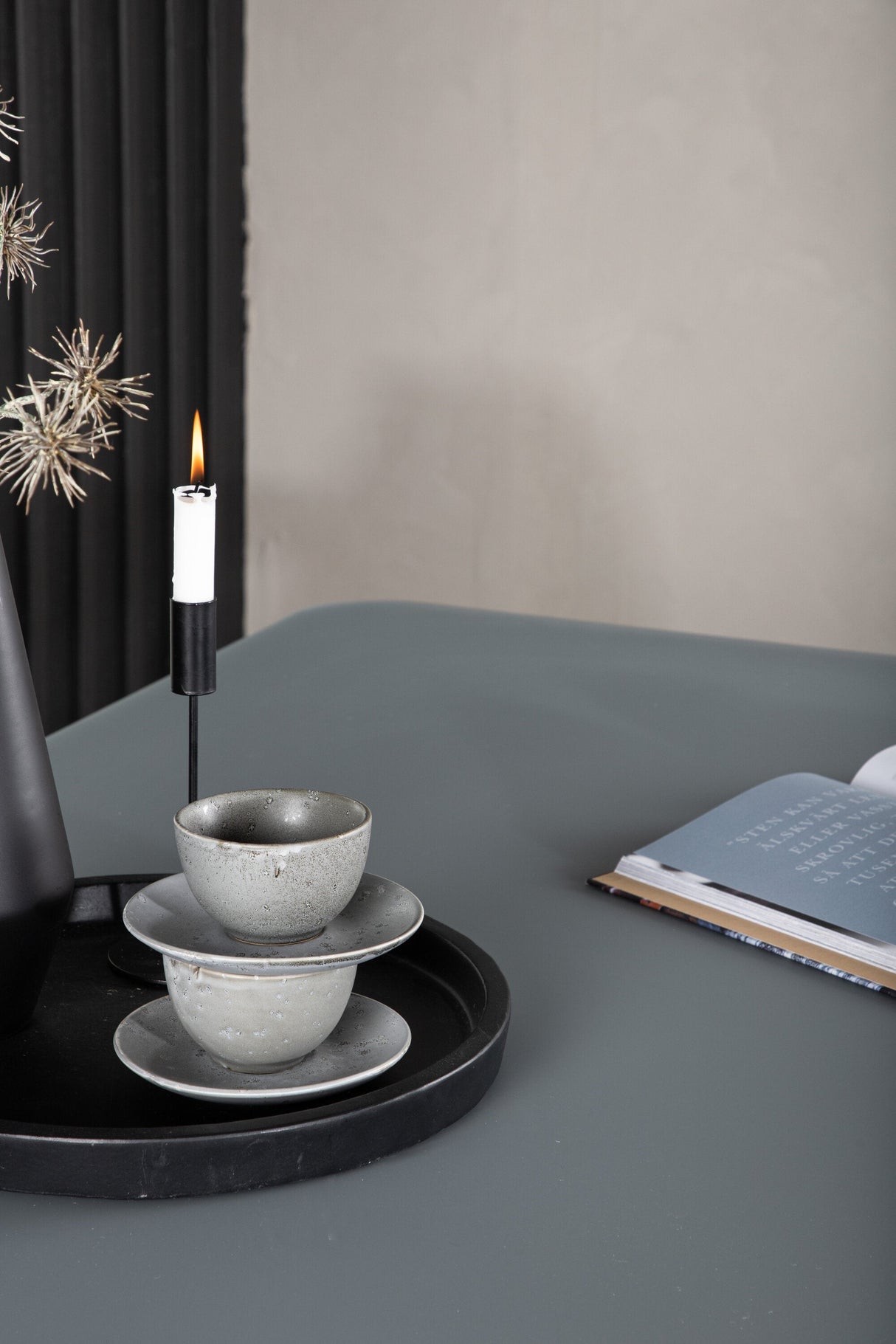 Virya Outdoor - Esstisch rechteckig - schwarz/Mattglas - Outdoor - Esstische (rechteckig) - ALVAHOME