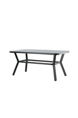 Virya Outdoor - Esstisch rechteckig - schwarz/Mattglas - Outdoor - Esstische (rechteckig) - ALVAHOME