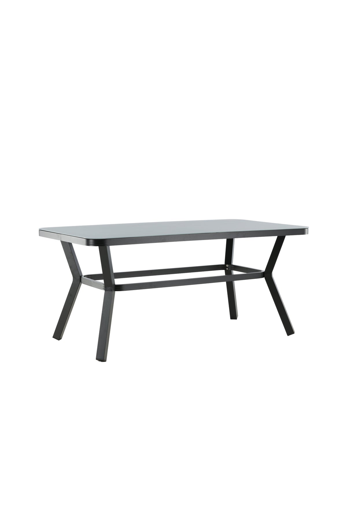 Virya Outdoor - Esstisch rechteckig - schwarz/Mattglas - Outdoor - Esstische (rechteckig) - ALVAHOME