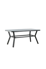 Virya Outdoor - Esstisch rechteckig - schwarz/Mattglas - Outdoor - Esstische (rechteckig) - ALVAHOME