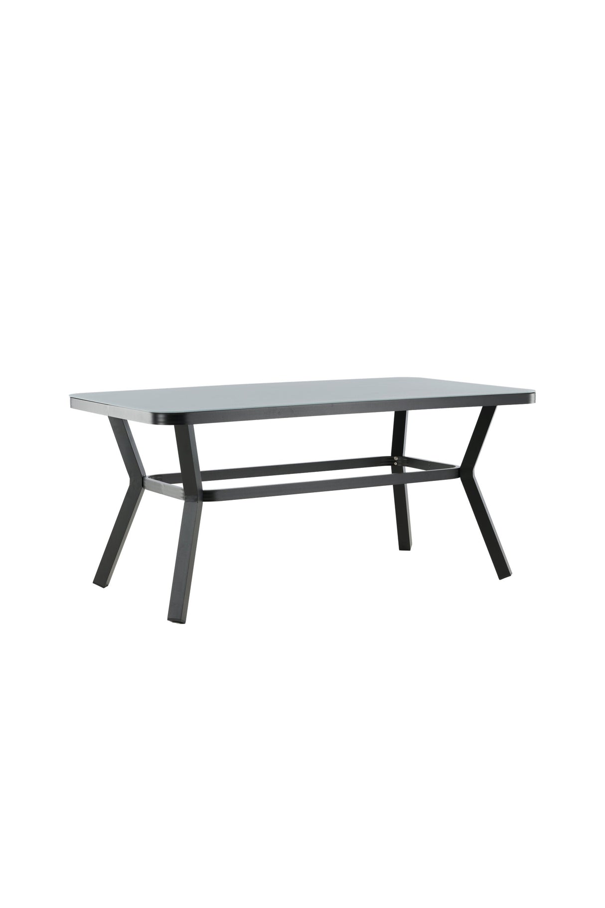 Virya Outdoor - Esstisch rechteckig - schwarz/Mattglas - Outdoor - Esstische (rechteckig) - ALVAHOME