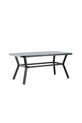 Virya Outdoor - Esstisch rechteckig - schwarz/Mattglas - Outdoor - Esstische (rechteckig) - ALVAHOME